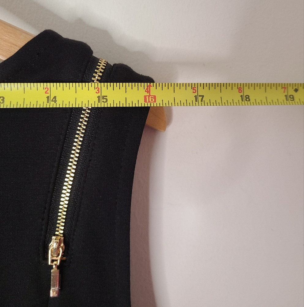Lane Bryant Sleeveless Midi Dress Zipper Detail Black Sz 22 NWT - Picture 13 of 13